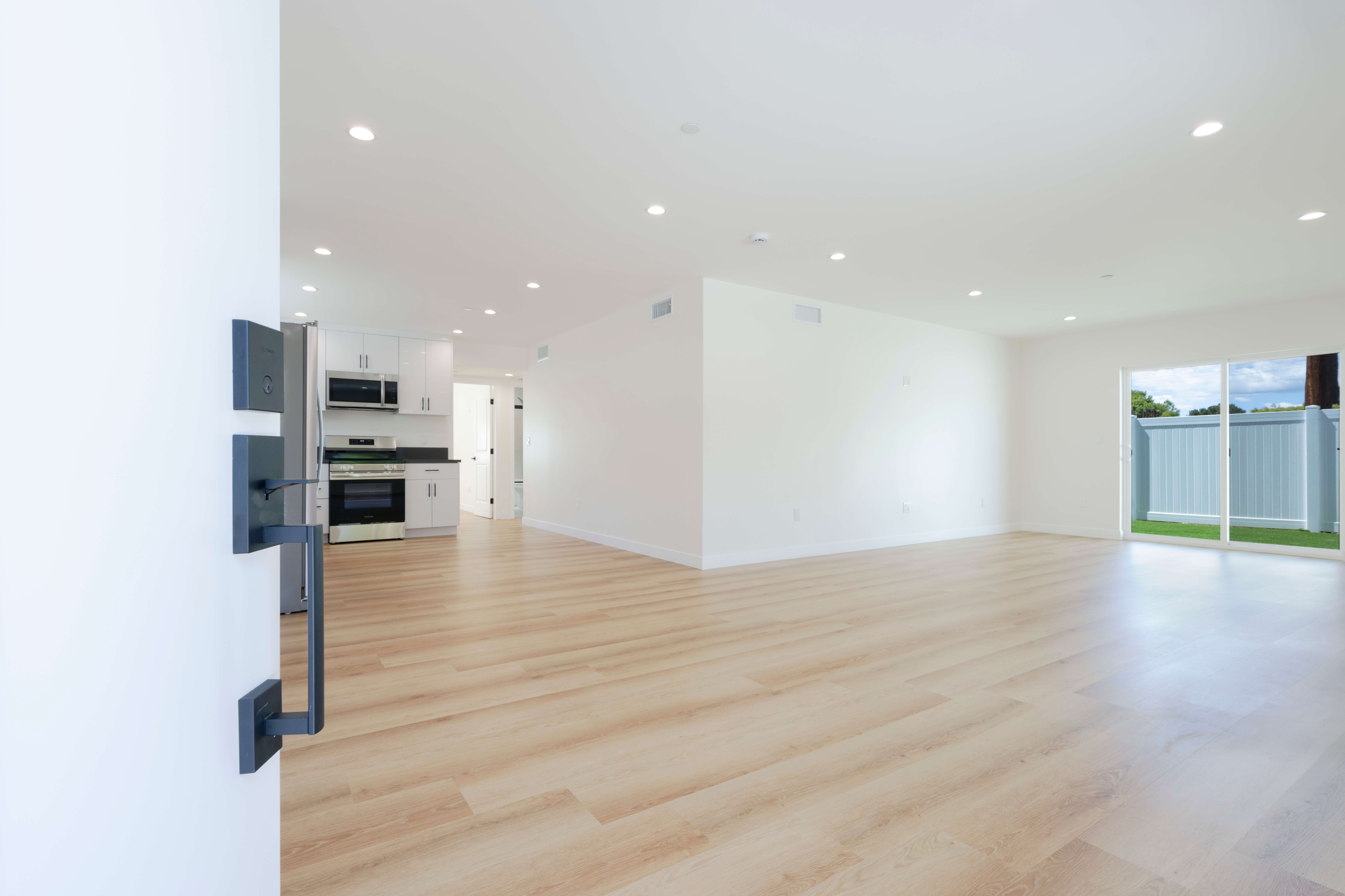 Beautiful ADU interior showing open floor plan design